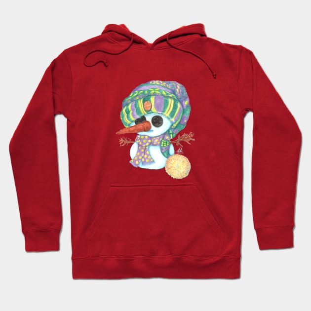 Snowman Hoodie by Sil Carvalho